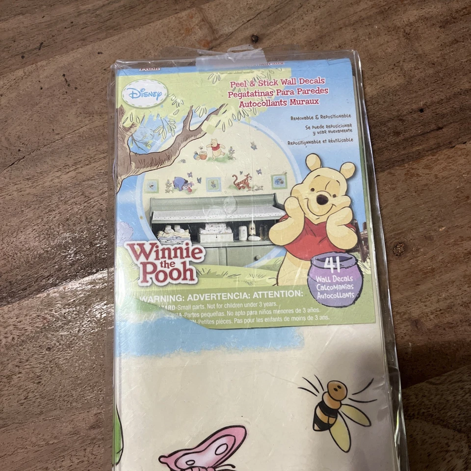 Calcomanías de pared WINNIE THE POOH 41 pegatinas Disney Eeyore Tigger Piglet decoración de habitación Foto 3 de 4