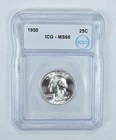 1950 Washington Quarter MS66 ICG *0911