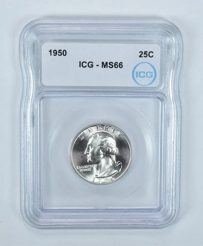 1950 Washington Quarter MS66 ICG *0911