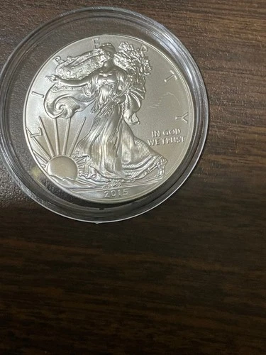 2015 Silver American Eagle $1 - BU - Brilliant Uncirculated - In Capsule