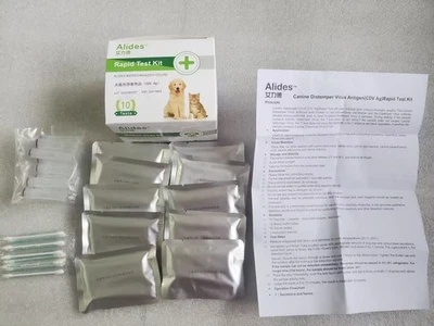 ALIDES 10PCS Canine CDV Rapid Test Kit for Dogs Disease Detection at Home
