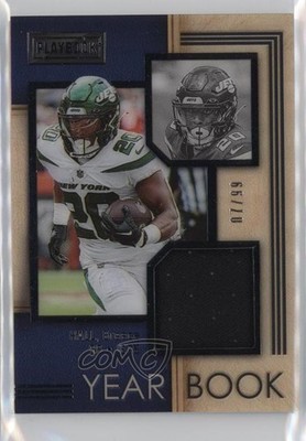 2022 Panini Playbook Yearbook Swatches /99 Breece Hall #YS-34 Rookie RC 0c6
