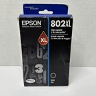 New Genuine Epson 802XL Black Ink Cartridges 10/2023