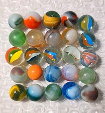 Vintage Marbles Mixed Lot of 25  9 