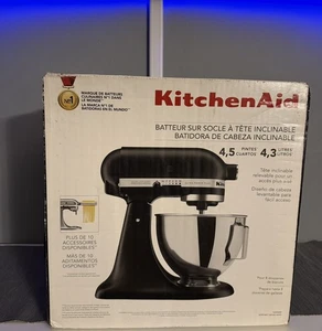 KitchenAid 4.5QT Tilt-Head Stand Mixer Black Ultra Power Plus 4.5qt KSM96BM NEW