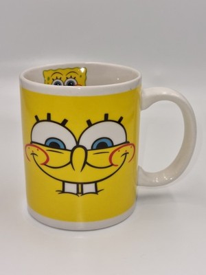 Spongebob Schwammkopf Keramiktasse 3,5'' Neuheit Kaffeetasse 2010 Viacom