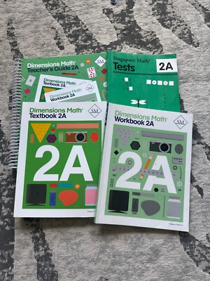 Dimensions Math 2A - Teacher's Guide, Student Book, Tests Book, Student Workbook