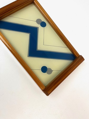 RARE ORIGINAL SMALL BAUHAUS SUPREMATISM CUBIST ART DECO COCKTAIL TRAY 1930 - Picture 3 of 5