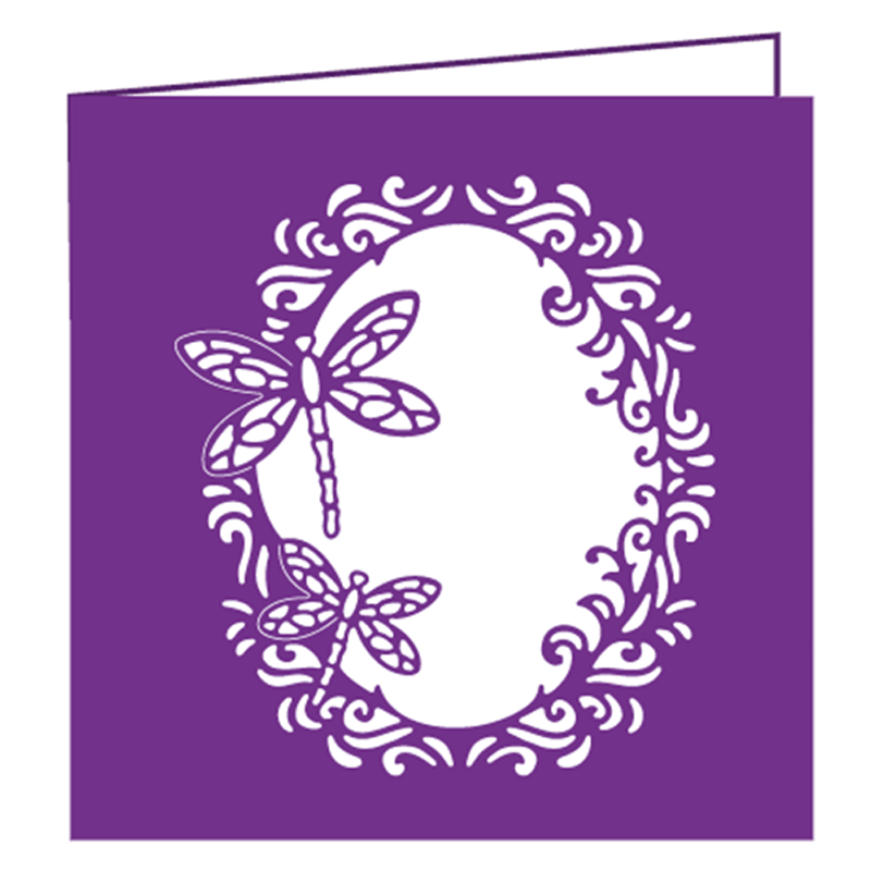 Metal Cutting Dies Scrapbooking Dragonflies wreath Paper Card Embossing