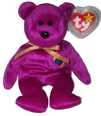 Ty Beanie Baby RARE Millennium Bear (ERRORS 1999 Millenium No Stamp) NEW  MWMTs 8421042265|