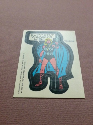 1975 Topps - Marvel Comic Book Super Heroes Sticker - VALKYRIE - Picture 2 of 5