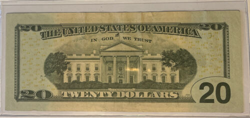 US Fancy Star Error Note Serial Twenty Dollar Replacement Duplicate Ink Fed $20 - Picture 2 of 2