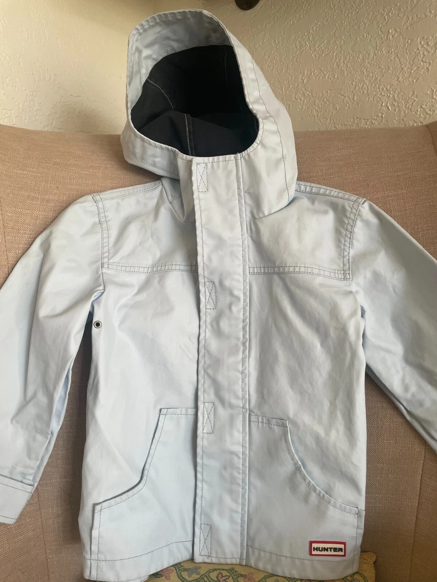 Hunter Original Kids Lightweight Waterproof Jacket Light Blue size 3 T
