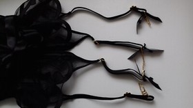 AGENT PROVOCATEUR STUNNING SIZE 32C DINKA BASQUE CORSET & SUSPENDERS RRP &pound;495!