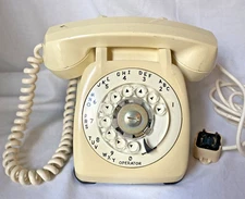 Vintage Automatic Electric Monophone Rotary Dial Desk Telephone