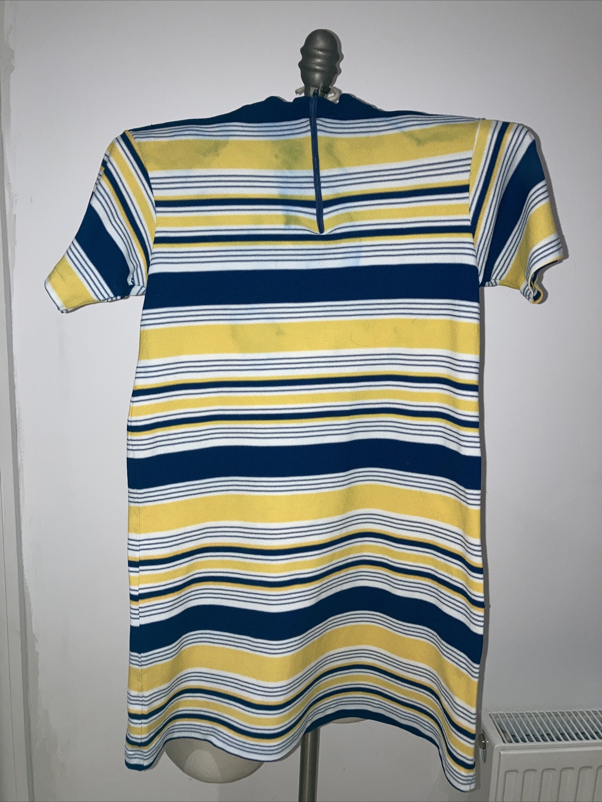 VINTAGE GIRL'S 1960s Striped Shift Dress, 15.5" armpit to armpit 3