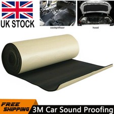 3M*1M Car Sound Proof Deadening Mat Heat Insulation Foam Floor Hood Thick 6mm UK