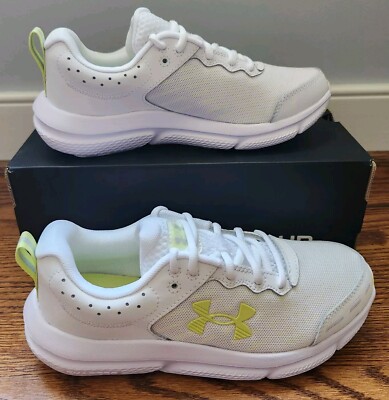 Under Armour Shoes Charged Assert 10 Women's 6 White/White 3026179-110 NIB