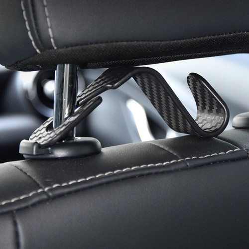 Pcs Carbon Fiber Auto Back Seat Headrest Hooks Bag Storage Hook Car Accessories - Picture 13 of 18