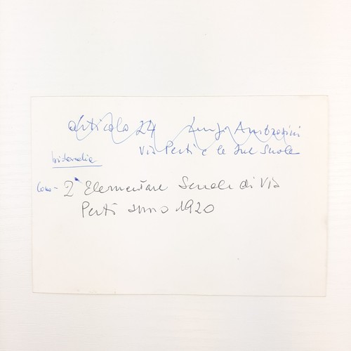 Foto balilla classe seconda elementare della scuola di Via perti, Como,1920 - Picture 2 of 2