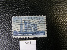 7241) One: US Postage Stamp 1958 3¢ Booker T Washington