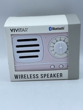 Vivitar Retro Radio Wireless Speaker Bluetooth in Pink