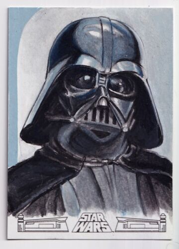Topps 2017 Star Wars 40th Anniversary Sketch Card Darth Vader Neil Camera 1/1 - Picture 1 of 2