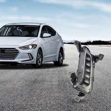 Left Fog Light For 2017-2018 Hyundai Elantra Led Fog Light Fog Lamp Black Housin Left Fog Light For 2017-2018 Hyundai Elantra Led Fog Light Fog Lamp Black Housin