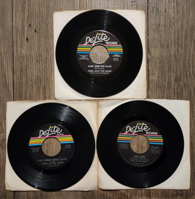 Kool & The Gang NOS 45 Kool It Back Again Raw Hamburgers DE519 523 525 Funk Lot