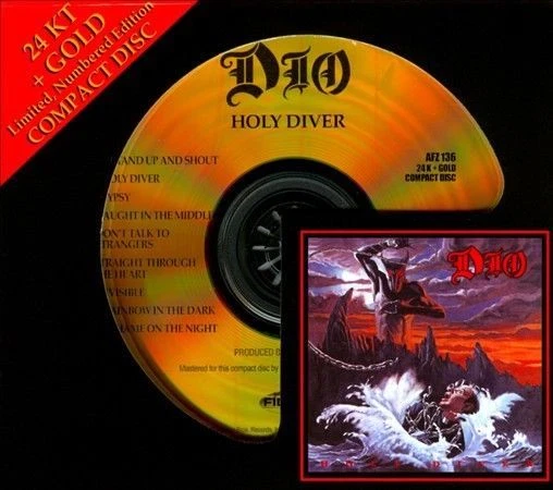 24KT+GOLD AUDIO FIDELITY DIO／Holy Diver 24k Gold CD AFZ-136 Dio Holy Diver Sealed # 1439/5000 Audio