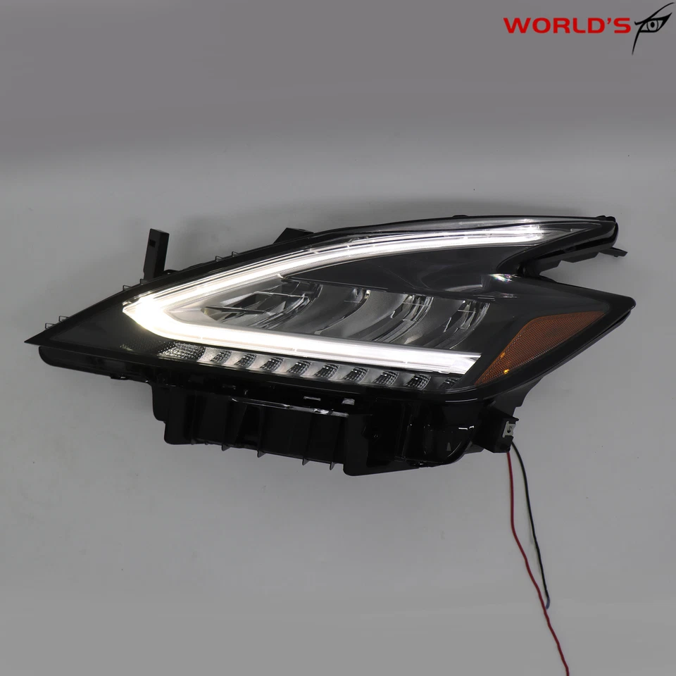 适用于日产 Murano 工厂 LED 车头灯黑色前照灯左 + 右侧 2019 - 2021 — 第 3/4 张图片