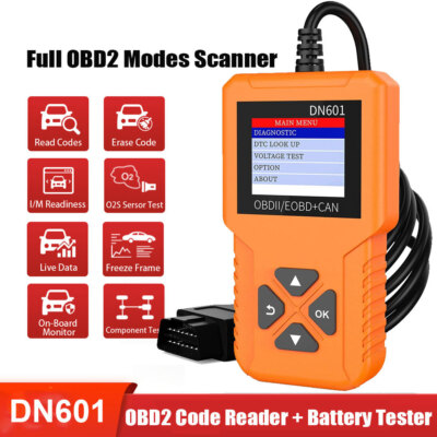 DNOSE DN601 Auto Batterie Tester 12V OBD2 Kfz-Scanner Code Reader for Ford DHL