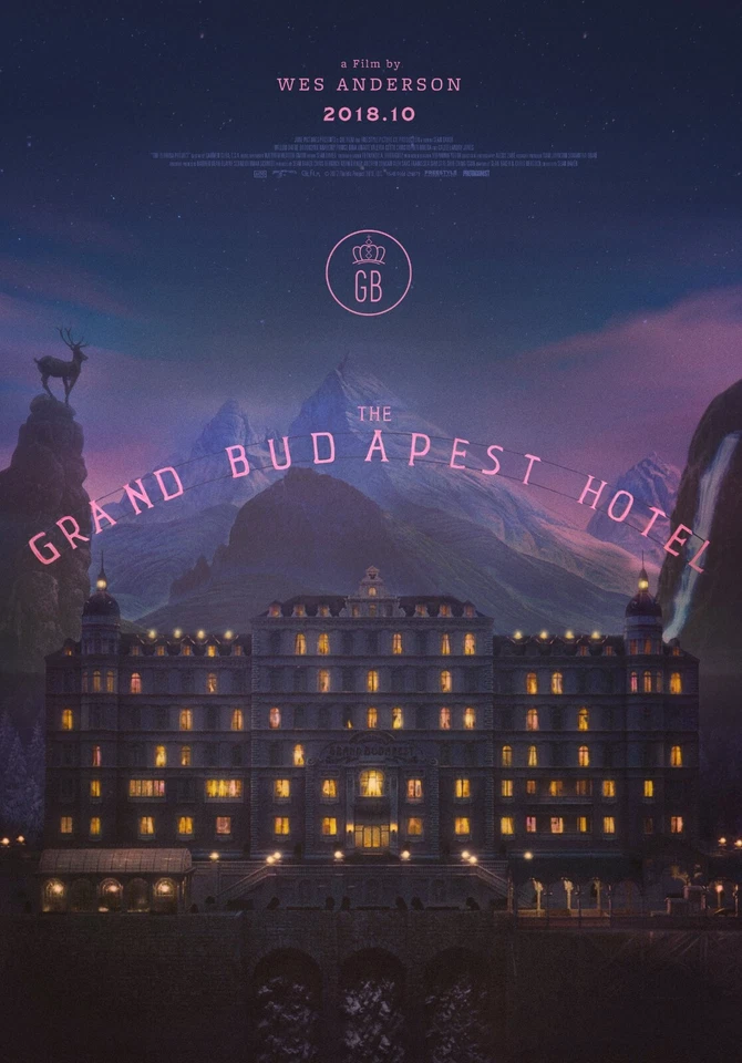 The Grand Budapest Hotel movie poster (d) : 11 x 17 inches : Wes Anderson
