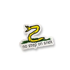 No Step on Snek Vinyl Sticker Funny Sticker Decal Water Bottle Decal