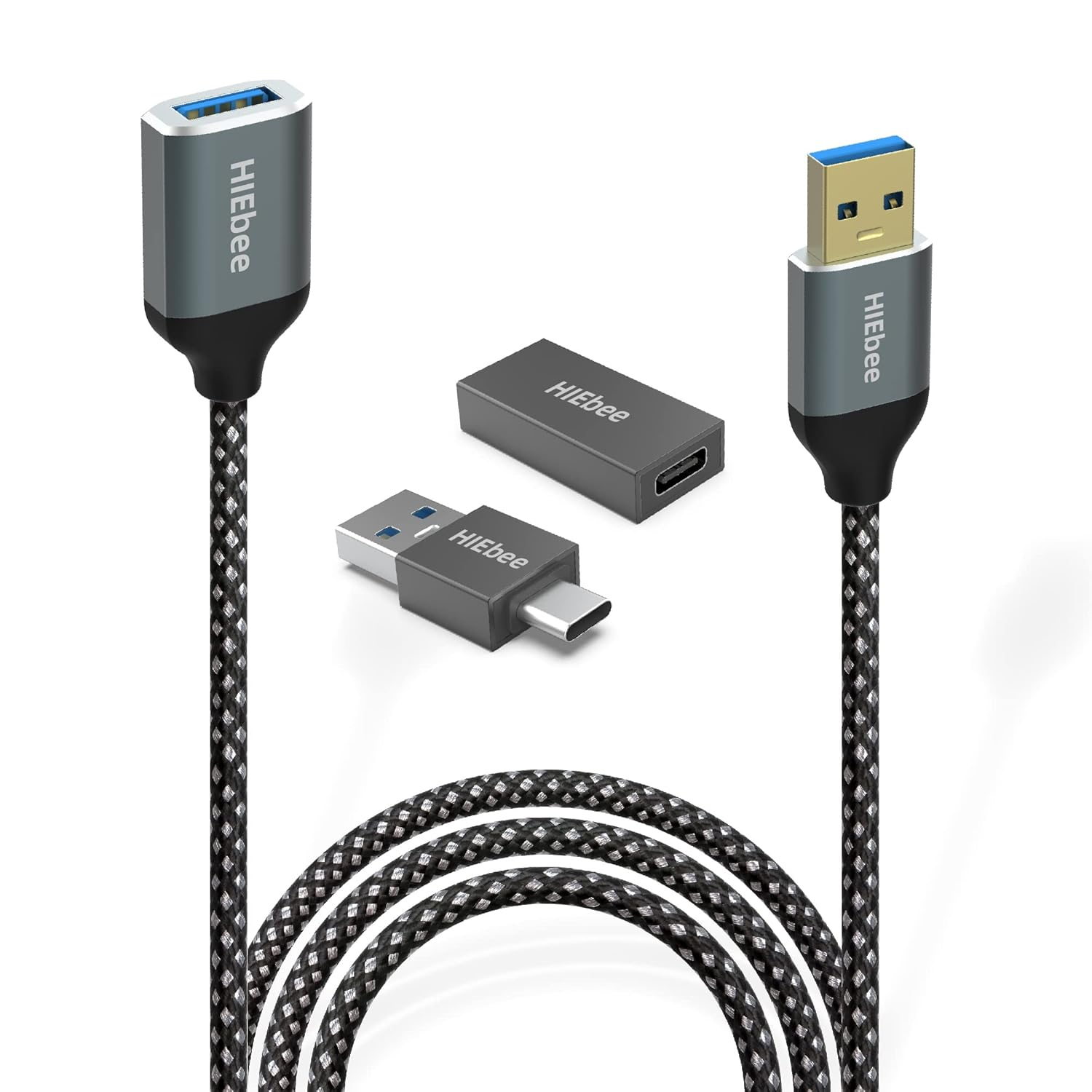 3.3FT USB 3.0 Extension Cable Type A Male to Female with Adapter
