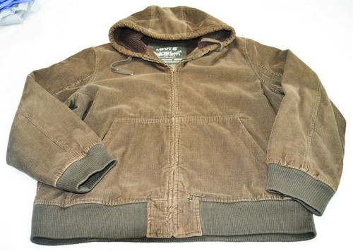 Corduroy Hooded Jacket Wool Lining 