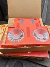 Vintage 1969 Hot Wheels Dual-Lane Speedometer & 2 Full Curves all w boxes