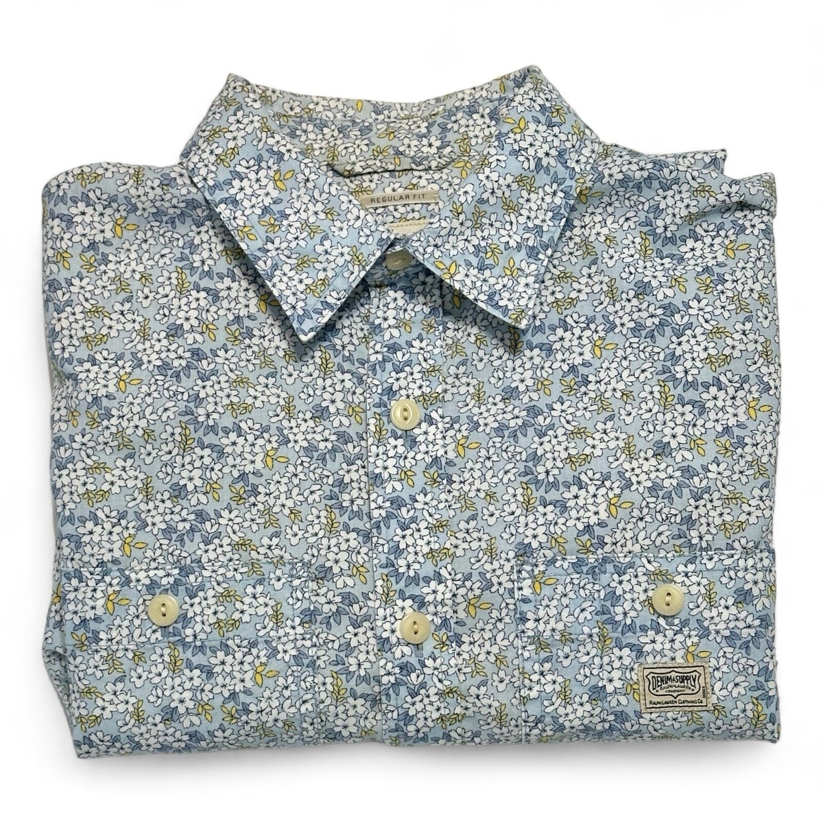 Denim & Supply Ralph Lauren Floral Print Button Shirt Men's Small