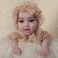 17.7" Silicone Reborn Baby Girl Full Body Silicone Baby Real Newborn Baby Dolls