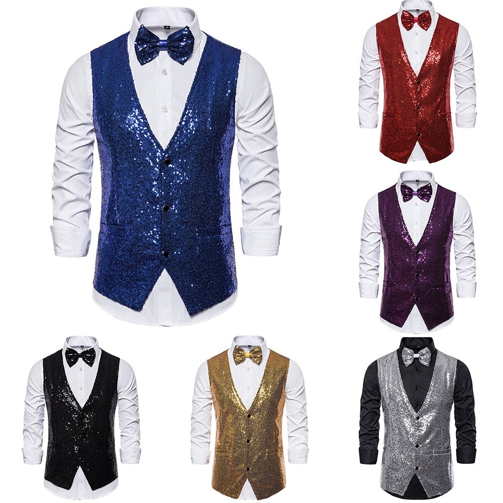 Vest Vest Brand New Top Buttons V-Neck Casual Vest Comfortable Vintage-image