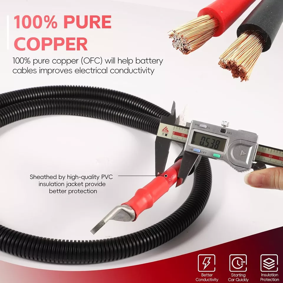 6.0升冲程电池电缆套件适用于2003-2007年福特Superduty F250 F350 F450 — 第 3/4 张图片