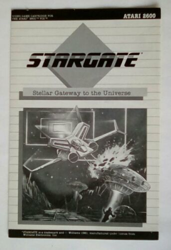 *INSTRUCTIONS ONLY* Stargate Star Gate Manual Atari 2600 - Imagen 1 de 1