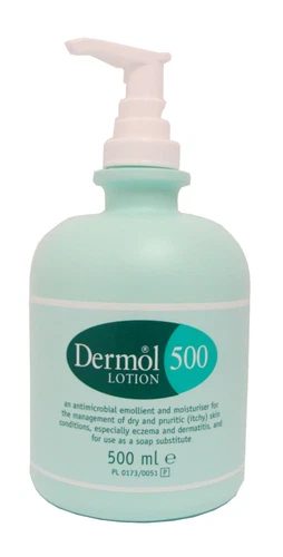 Dermol 500 - Lotion Moisturiser Soap Substitute Antimicrobial Emollient - 500ml