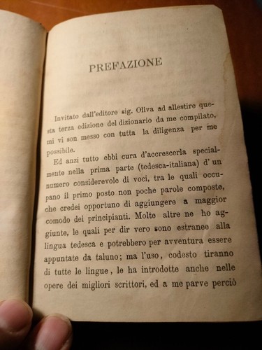 DIZIONARIO ANTIC 1872 TEDESCO-ITALIANO, ITA-TED. MASCHKA, 3^ ED. MILANO - Foto 6 di 13