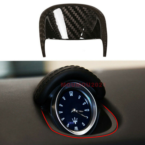 Rivestimento della base dell'orologio del cruscotto dell'auto in fibra di  carbonio per 2014 - 2021 Maserati Ghibli | eBay