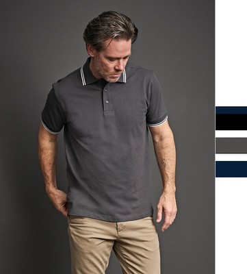 Tee Jays Herren Luxury Stripe Stretch Poloshirt Mini Piqué S bis 3XL 1407 NEU