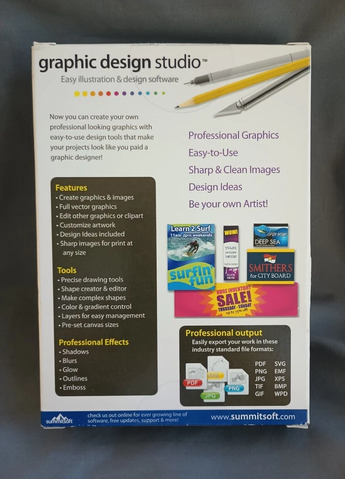 SummitSoft Graphic Design Studio Easy Illustration & Design Software For Windows - Image 4 of 4