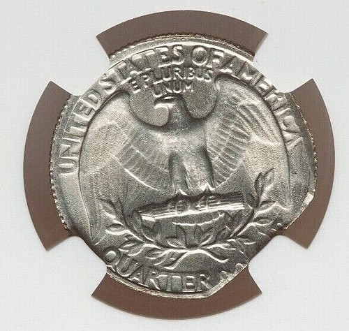 CORNER CLIP! 1967 QUARTER NGC MS-66 - Picture 2 of 3