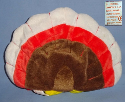 Halloween Spooky Ghost-Cawley Crow-Thanksgiving Gobbles Turkey-Ty plush LOT-NWT - Picture 6 of 12