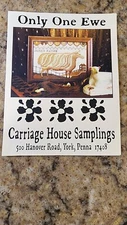 Carriage House Samplings Only One Ewe Sheep Cross Stitch + Floss